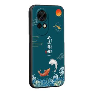 秋昊适用于华为nova13耐脏防摔blk-al80文字风手机壳nova12新中式民族风blk-al00软硅胶保护套nove13新款防摔