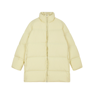 JNBY/江南布衣秋冬羽绒服中长款女立领简约休闲通勤外套5OAC12250