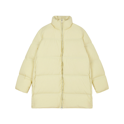 JNBY/江南布衣秋冬羽绒服中长款女立领简约休闲通勤外套5OAC12250