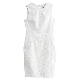 高端欧货2026无袖背心蕾丝白色女装夏季新款礼服连衣裙子宴会大码