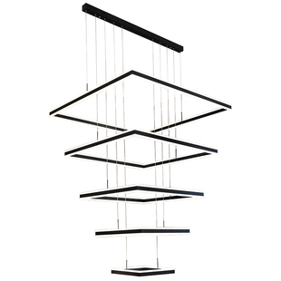 复式楼大吊灯中空客厅灯楼中楼挑空跃层挑高小loft公寓现代简约长
