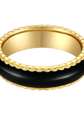 GXIAOXIAO【黑金邂逅】简约戒指
