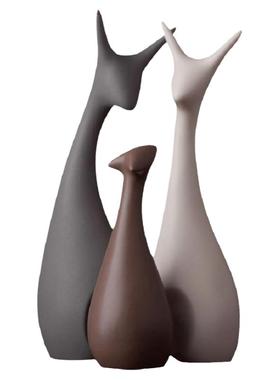 工艺品套装家居电视柜摆件高级感