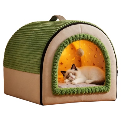 猫窝冬季保暖封闭式猫房子帐篷猫屋安全感四季通用冬日可拆洗狗窝