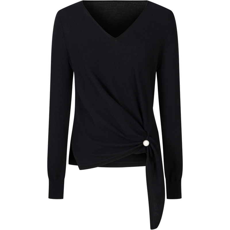 PORTSPURE收腰长袖针织衫