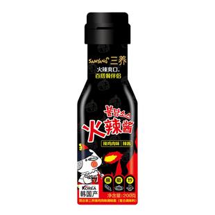 韩国原装进口三养火鸡面酱料包超辣奶油核弹火鸡面拌面酱200g瓶装