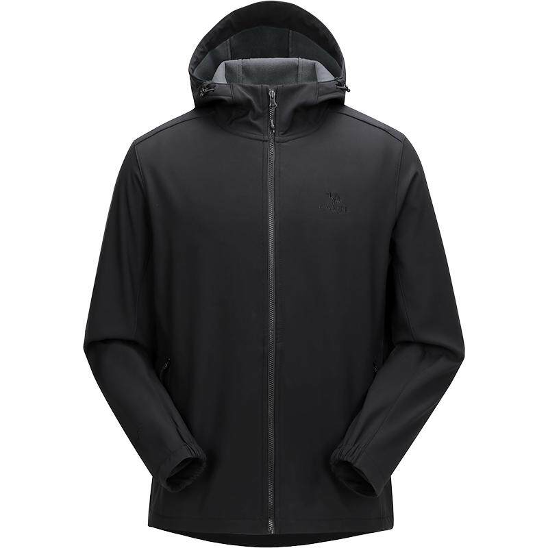 Camel软壳衣春秋防风保暖立领