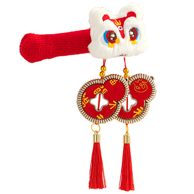 新年门把手毛绒挂件马年房门挂饰