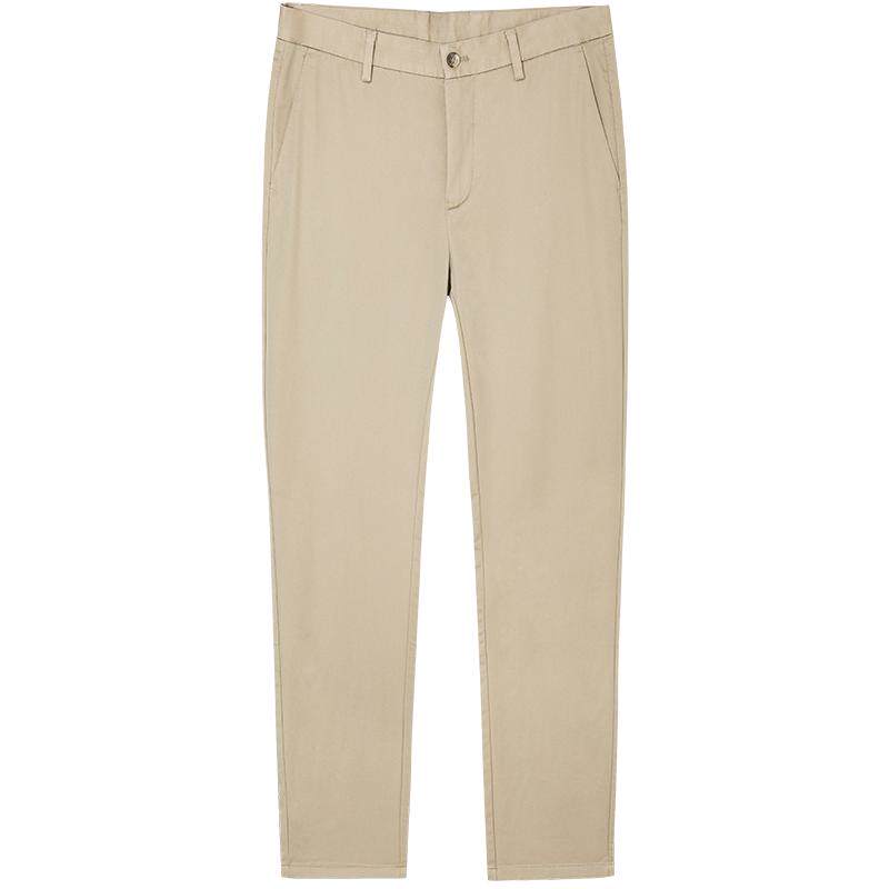 才子男装休闲裤男春秋季新款男士商务修身长裤弹力直筒简约裤子