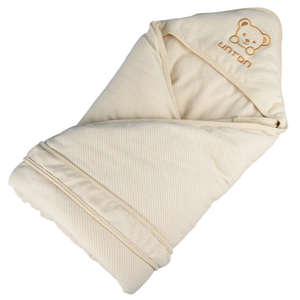 婴儿山东彩棉抱被宝宝新生