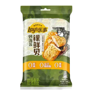 9月到期】乐事裸鲜贝 62g（含12小包）袋装 鲜香原味烤海苔味