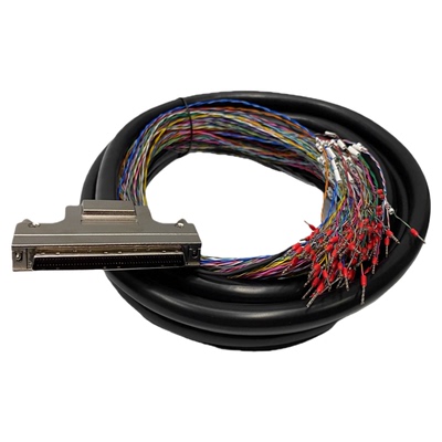 SCSI100公头铁壳带编号数据线
