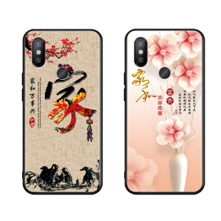 luckrider适用于小米8se彩绘国风手机壳m1805e2a/t新款创意磨砂xiaomi8se全包防摔xm8se时尚软壳网红保护套男