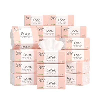 洁柔粉face3层110抽抽纸30包起