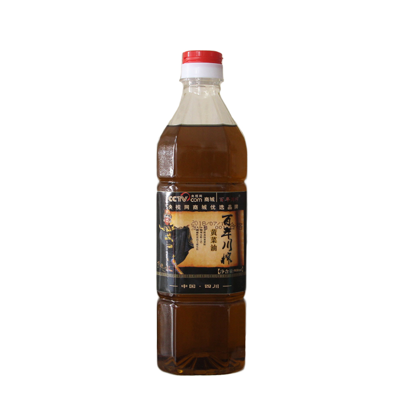 2瓶900ml百年川榨四川壓榨新菜籽油農(nóng)家自榨非轉(zhuǎn)基因菜籽純菜子油