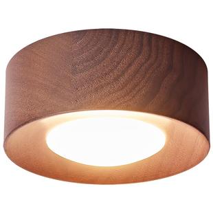 【国补20%】箭牌胡桃木色明装筒灯免开孔护眼中古玄关走廊吸顶灯