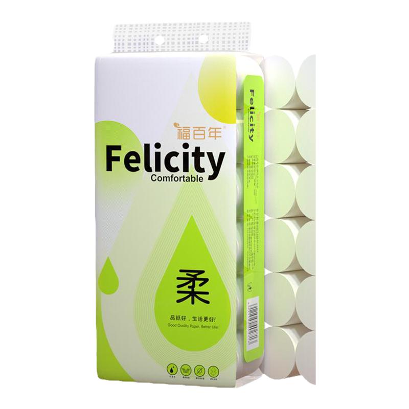 5层加厚福百年原木无芯卷纸18卷