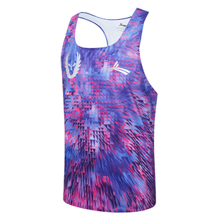 沃兰迪背心田径马拉松跑步运动训练体考男比赛服速干排汗专业竞速