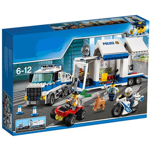 城市系列移动指挥中心警察积木110 儿童益智拼装积木玩具男孩子局