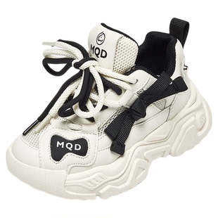 MQD童鞋2026夏季新款女童厚底运动鞋耐磨防滑中大男童休闲老爹鞋