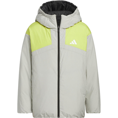 Adidas/阿迪达斯正品冬季儿童运动三条纹保暖双面羽绒服KC5935