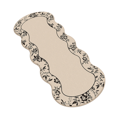 法式中古风卧室床边毯高级感