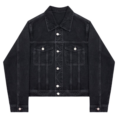 古月AB版箱式牛仔短阔外套