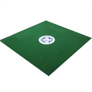 高端网红冰杨绿台布通用麻将机台面布桌面布加厚静音桌布麻将桌垫