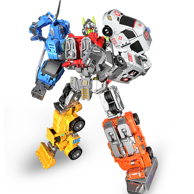 儿童变形玩具合体机器人男孩汽车金刚起源擎天手办柱大黄蜂6合金