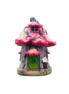 童话森林牵牛花秋千树屋小摆件