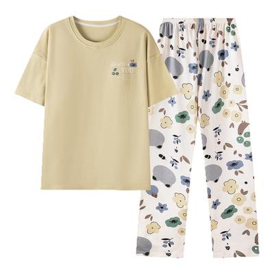 卡之恋睡衣夏季女款纯棉薄款短袖