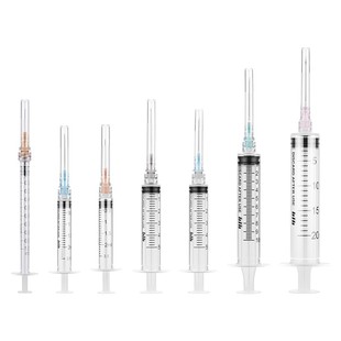 可孚医用螺口1毫升2/5/10/20ml一次性注射器针管无菌针筒针头打针