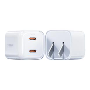 图拉斯小冰块67W氮化镓适用苹果/三星/华为/ipad充电器头iPhone双口typecPD快充18ProMax多孔平板mate手机17