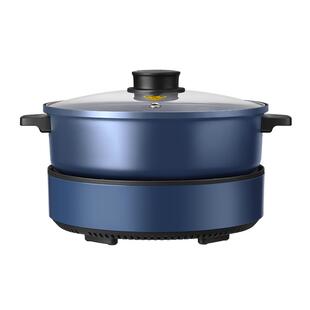 美的电火锅锅家用多功能鸳鸯锅烧烤一体式专用电炒菜电煮锅电热锅