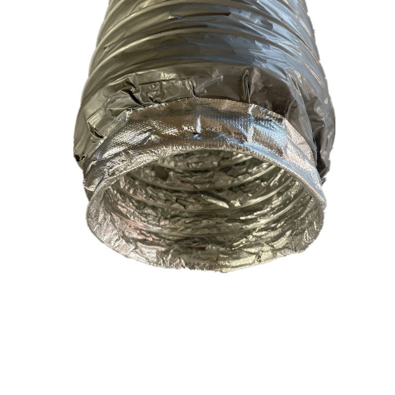 批发新风系统消音管 pvc复合铝箔软管 长度可伸缩 消音降噪通风管