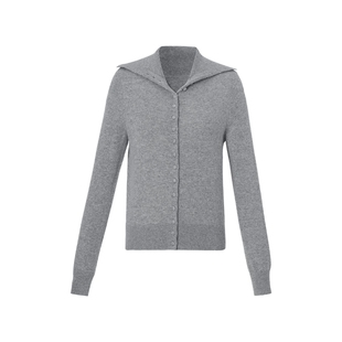 歌莉娅羊绒衫女秋冬2025新款高知穿搭毛织开衫修身上衣1ESL6J6S0