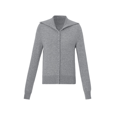 歌莉娅秋冬羊绒毛织开衫上衣女