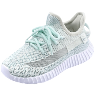 牧童童鞋50元2双女童春季鞋网面透气飞织男孩跑步鞋儿童女运动鞋