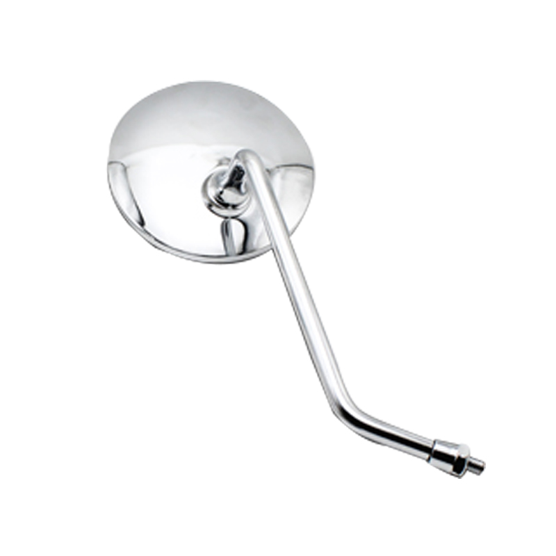 踏板车配件摩托车反光镜8mm后视镜适用小龟王电动车凸面倒车镜