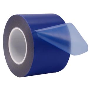奔亿达PVC电镀蓝胶带耐高温酸碱蓝膜胶带针孔测试5cm宽*100米*0.1MM厚蓝色透明膜防腐蚀无残留镀金