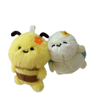 毛绒龟蜜磁吸一对小玩偶钥匙扣书包挂件卡通蜜蜂公仔背包挂饰礼物