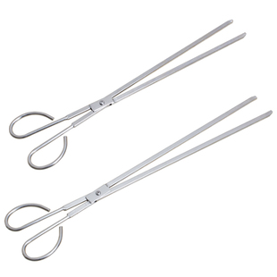 不锈钢老火钳家用加粗小大号长柄蜂窝煤球带便环卫桶厕所捡垃圾夹