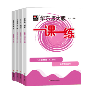 2026华东师大版一课一练 八年级下册语文数学八年级上册英语N+物理 8年级上海新教材初二同步练习册 华师大一课一练八年级上下册