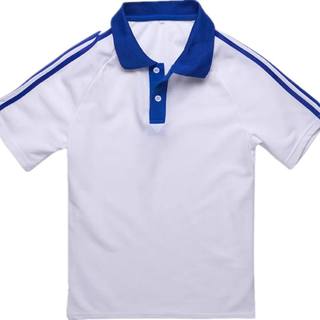 夏装情侣装学生校服两杠翻领polo衫女宽松短袖t恤裤套装班服毕业