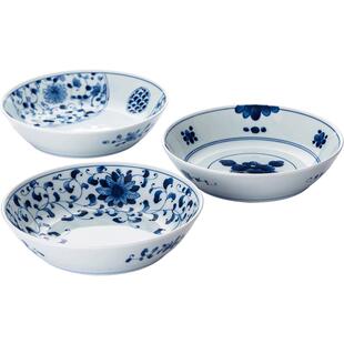 【自营】蓝凛堂盘子日本进口陶瓷菜盘餐盘日式青花家用深盘汤盘