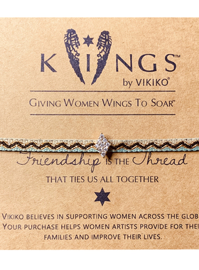 编织混搭风镀金菱形手链