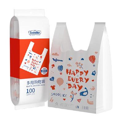 sodolike加厚手提卡通塑料袋