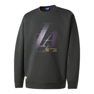 NBA官方正品勇士/湖人/快船训练时刻系列春季季男女同款圆领卫衣