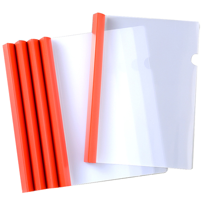 加厚透明抽杆夹试卷夹拉杆夹PP