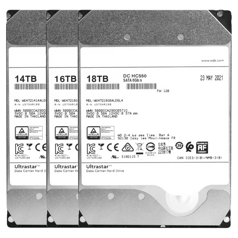 西*数HC530 HC550 14T/16T18T企业级监控录像NAS存储阵列机械硬盘